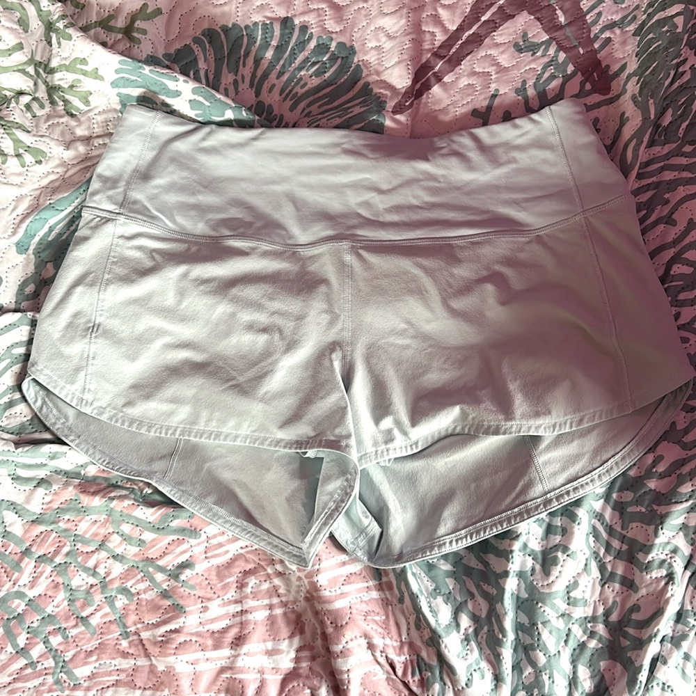 Lululemon Speed Up High Rise Short 2.5” lined Powder Blue